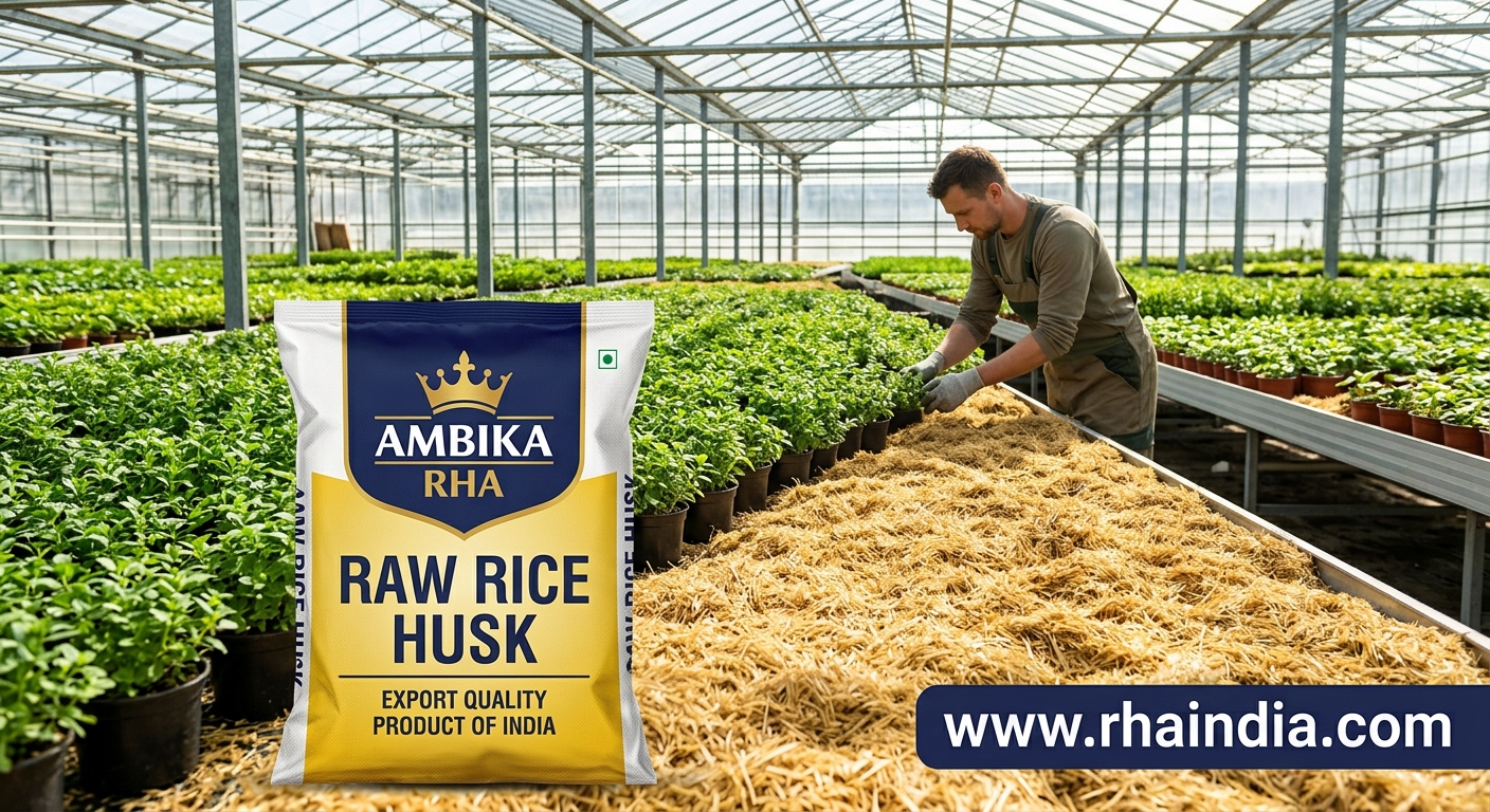 Commercial Horticulture: Using Raw Rice Husk as a Natural Growing Substrate - Ambika Biotech RHA India