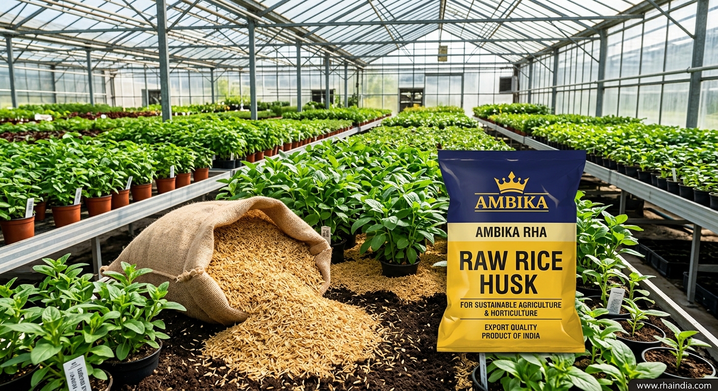 How to Improve Soil Water Retention with Raw Rice Husk Substrate - Ambika Biotech RHA India