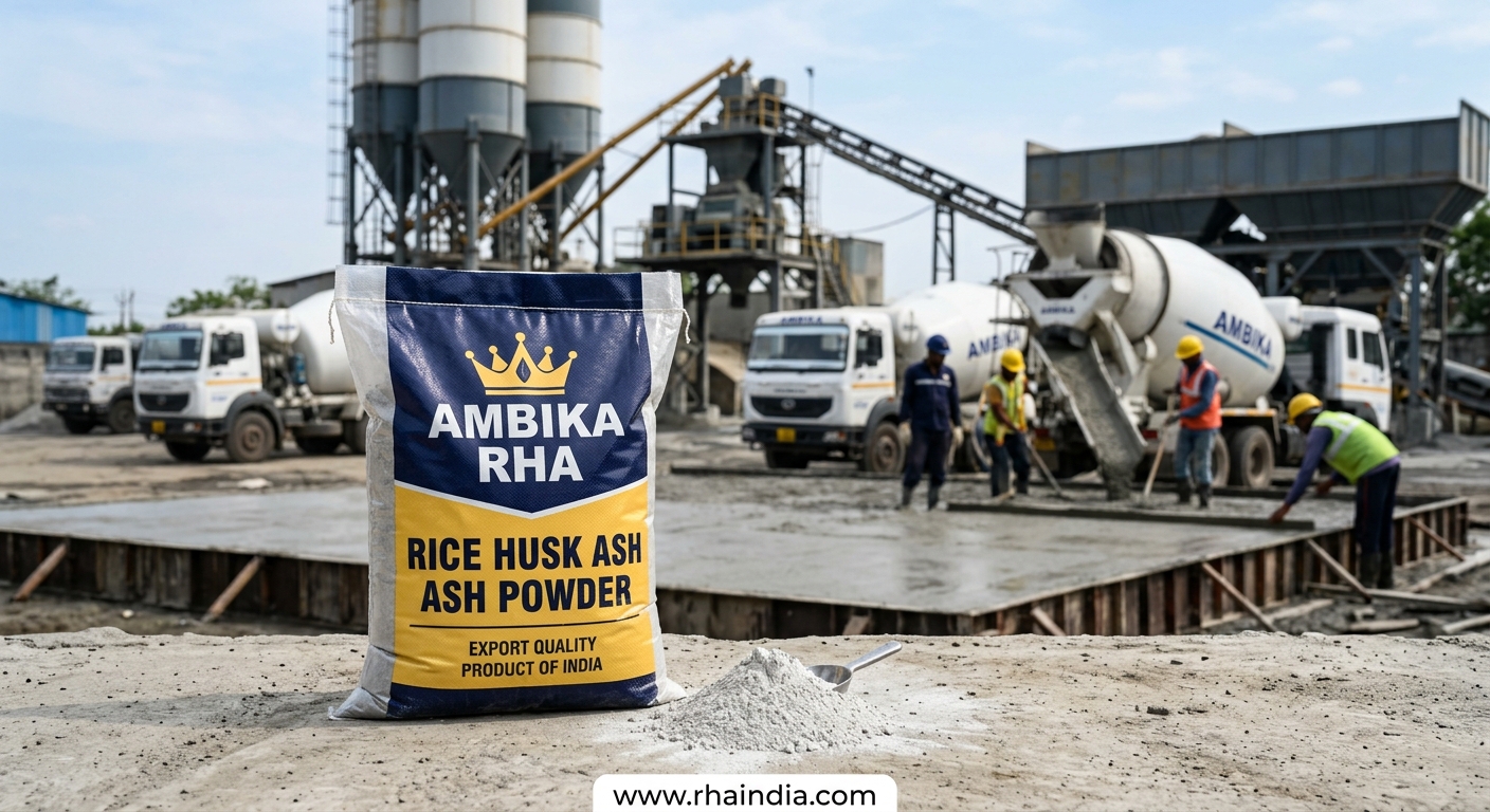How to Use Rice Husk Ash Powder as a Silica Fume Alternative in Concrete - Ambika Biotech RHA India