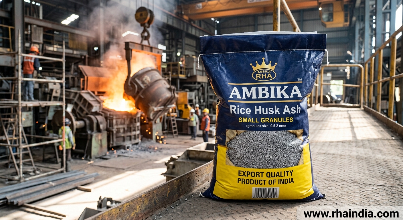 Why RHA Small Granules Are the Perfect Middle Ground for Molten Steel Insulation - Ambika Biotech RHA India
